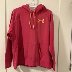 LG Red Hoodie with Orange Logo